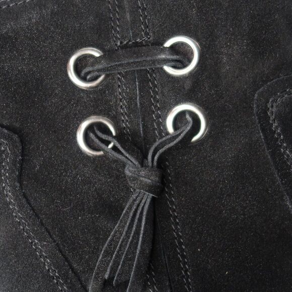 BareTraps Womens Booties Sasha Size 9 Black Suede Boots‎ - Picture 6 of 10